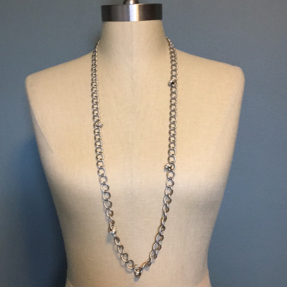 🌼 2/$10  LOFT silver chain necklace